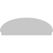 Ekena Millwork Elliptical Smooth Architectural Grade PVC Combination Pediment, 68"W x 23-7/8"H x 2-3/4"P PEDPC068X240ELL00 - alternate 6